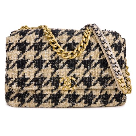 chanel houndstooth bag 2020|chanel tote shoulder bag.